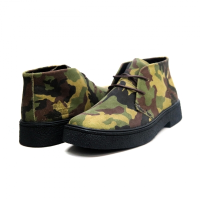 Classic Playboy "Green Camouflage" Suede