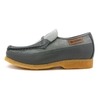 British Collection Power Old School Slip On Grey Suede Shoes