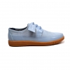 British Collection "Westminster" Sky Blue Leather and Suede