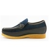 British Collection Power Old School Slip On Navy/Brown Shoes