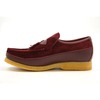 British Collection King Old School Slip On Burgundy Su/Le shoes