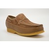 British Collection Power Old School Slip On Tan Leather/ Suede