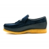 British Collection King Old School Slip On Navy Suede/Lea Shoes