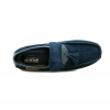 British Collection King Old School Slip On Navy Suede/Lea Shoes