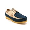 British Collection Crown-Navy/Beige Leather Suede