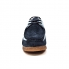 British Collection Crown-Navy/Light Blue Leather Suede