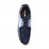 British Collection Crown-Navy/Light Blue Leather Suede