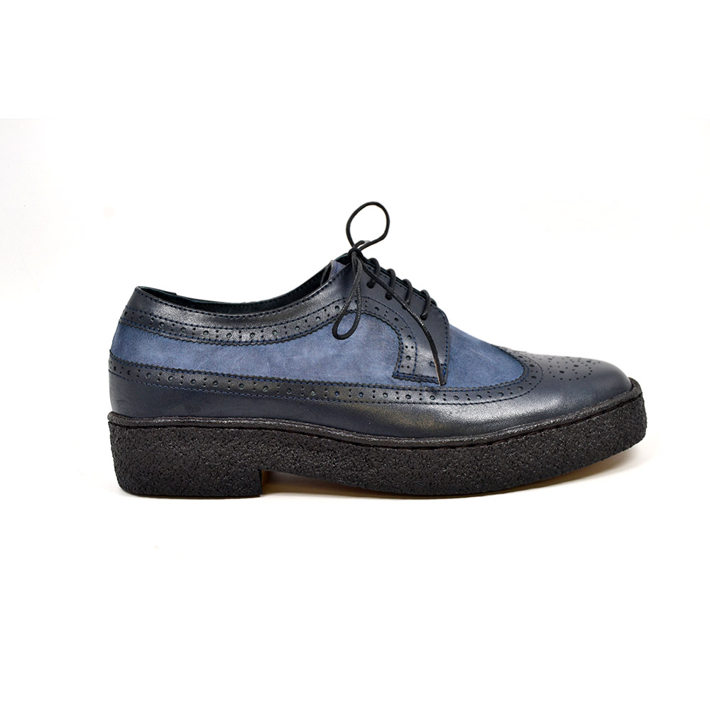 British Collection Wingtips Two tone low-cut Navy/L.Blue [1000-2 ...